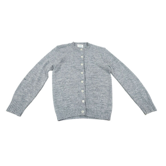 Vintage Carol Brent Gray Cardigan Sweater Montgomery Ward Cottagecore S - Picture 1 of 5